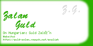 zalan guld business card